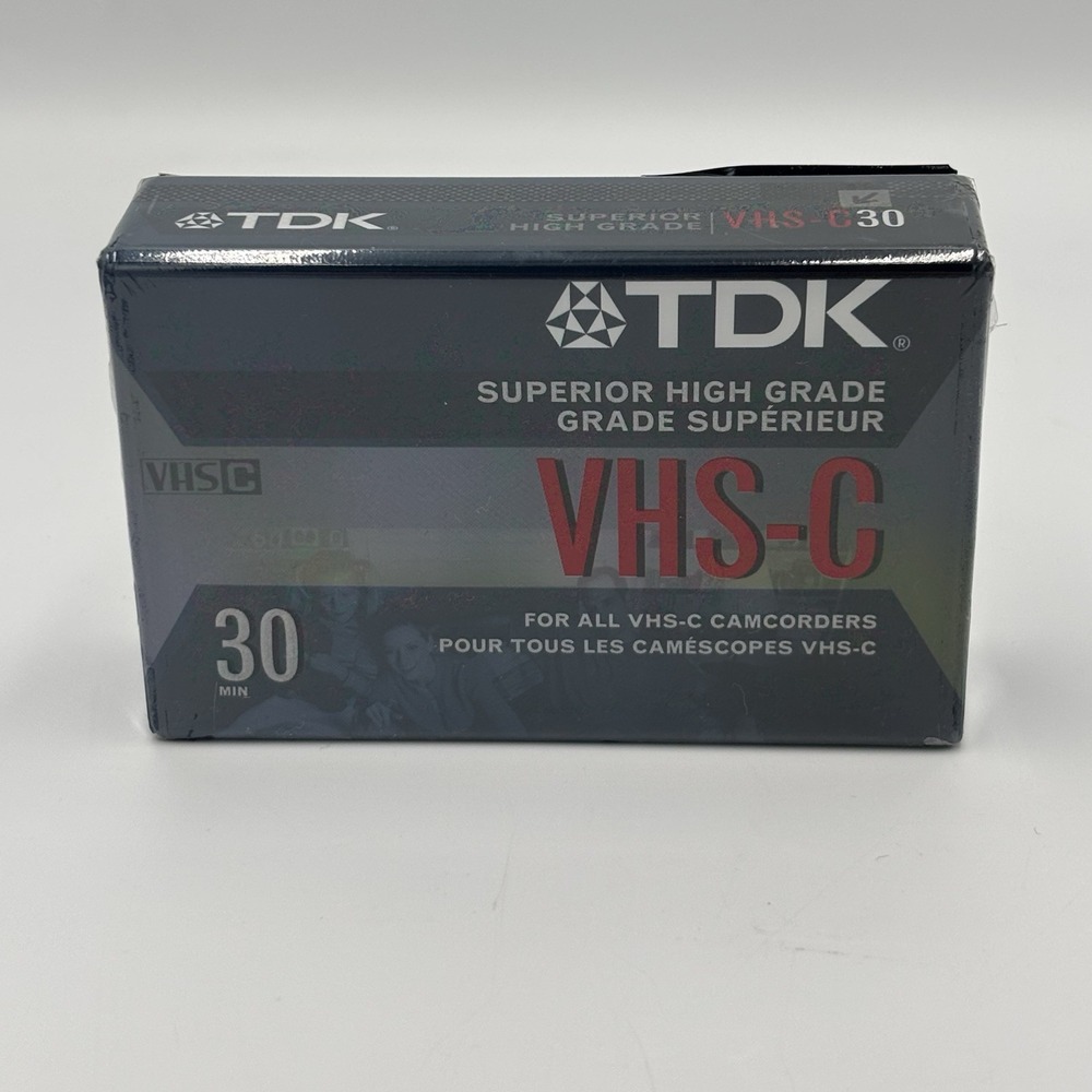 TDK Superior High Grade 30 Minute VHS-C‎ Video Tapes Sealed NEW